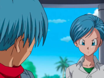 Why is Trunks hair blue?