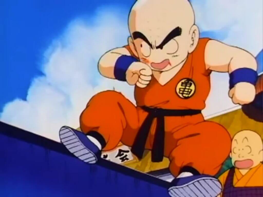 Krillin Flying First Time Against Piccolo World Tournament